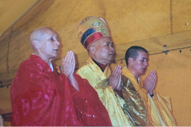Eröffnung 1996 – Prabhasa Dharma Zenji, Thich Man Giac und Jiun Roshi 