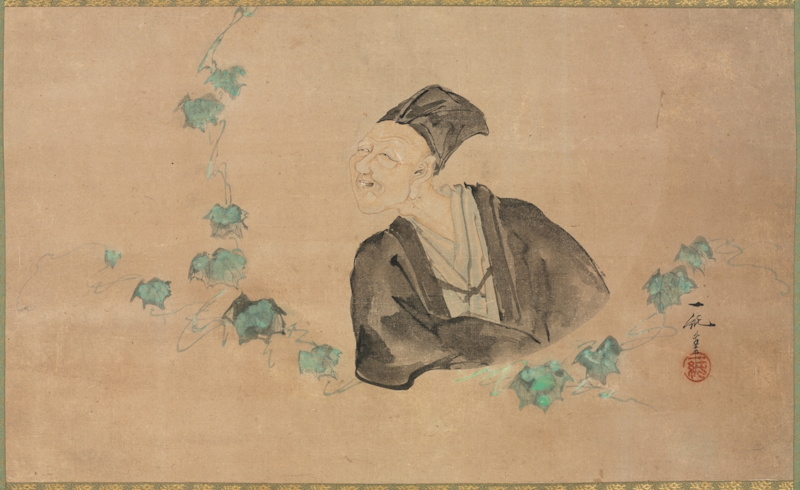 Portrait von Basho, 18. Jahrh., Ichijun. Sammlung The Cleveland Museum of Art