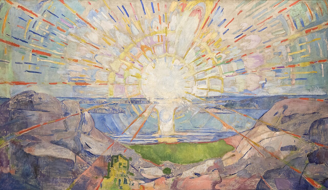 Edvard Munch, Die Sonne, Wandgemälde aus dem Jahr 1911